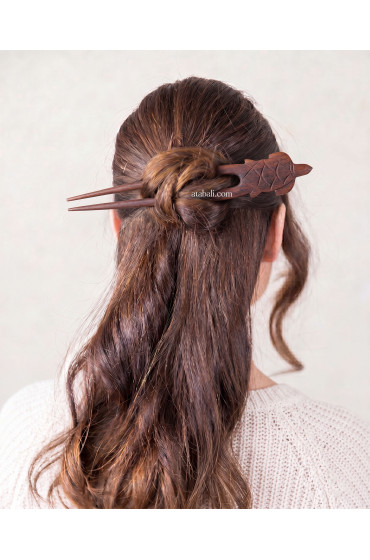 Painted Wooden Hair Stick